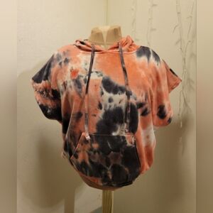 Tie Dye Sweatshirt Top Sleevless